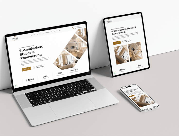 Website for “Vogel Ausbau & Design”