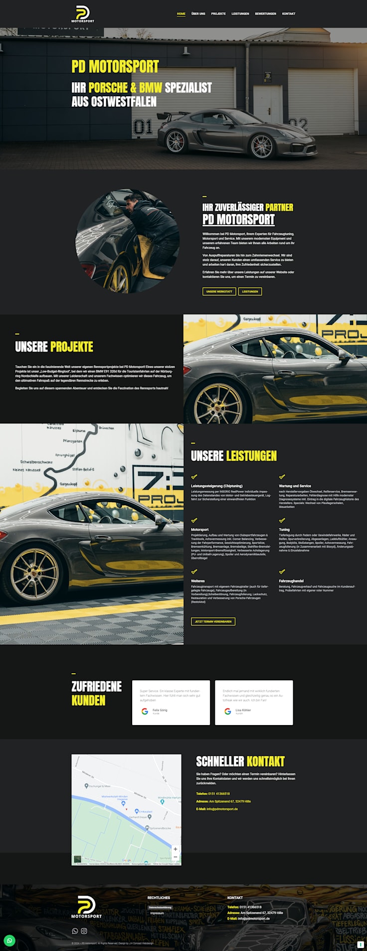 Wordpress Business One Page Webseite