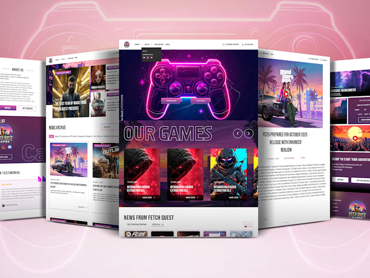 Game Showcase Website